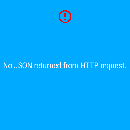 No JSON