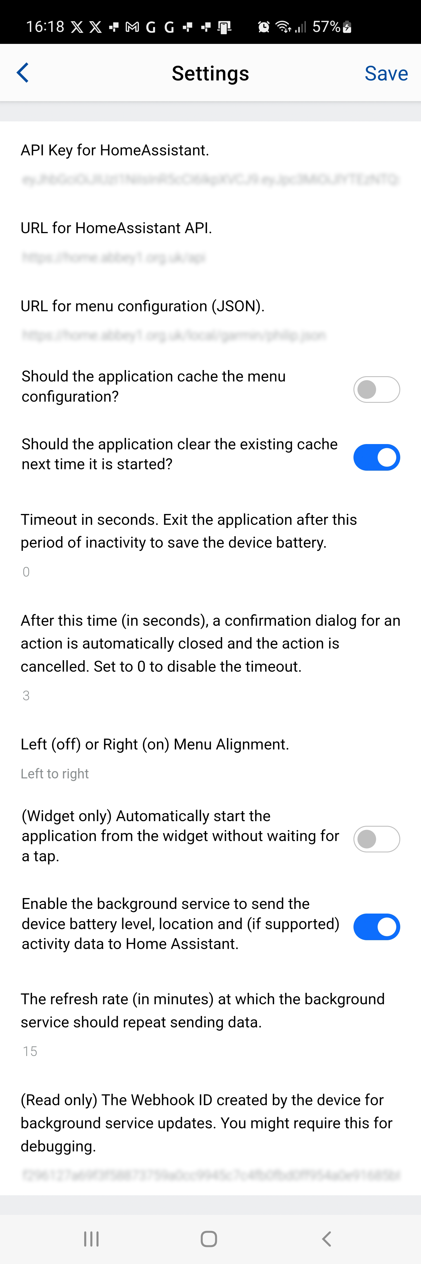 Application Settings
