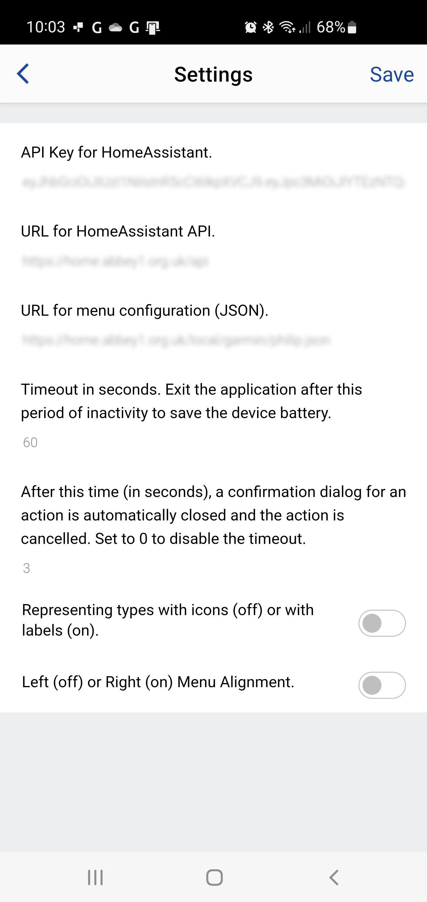 Application Settings