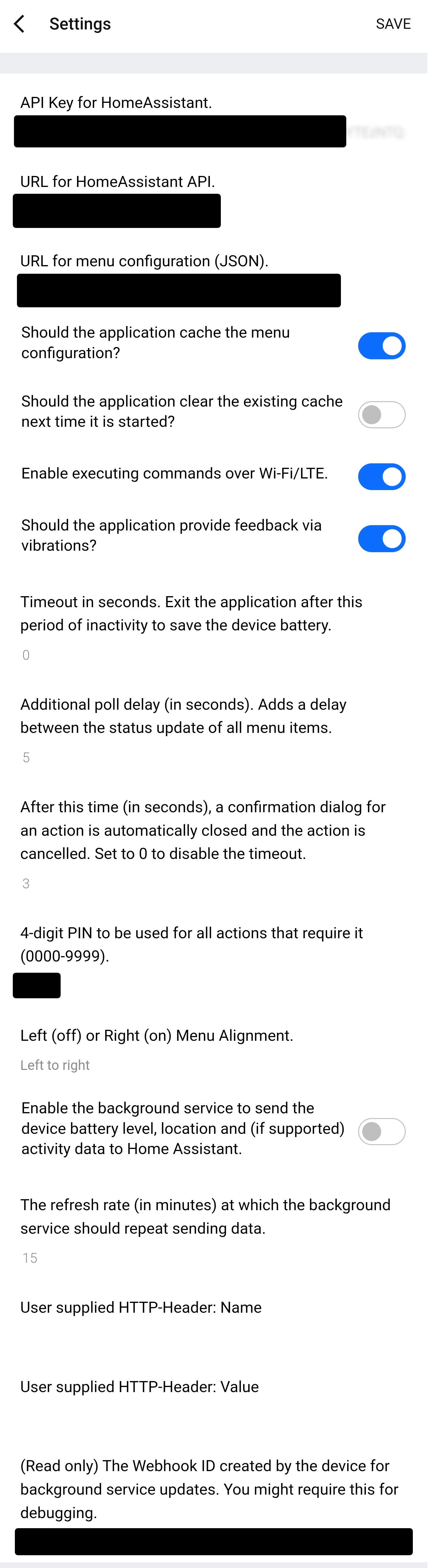 Application Settings