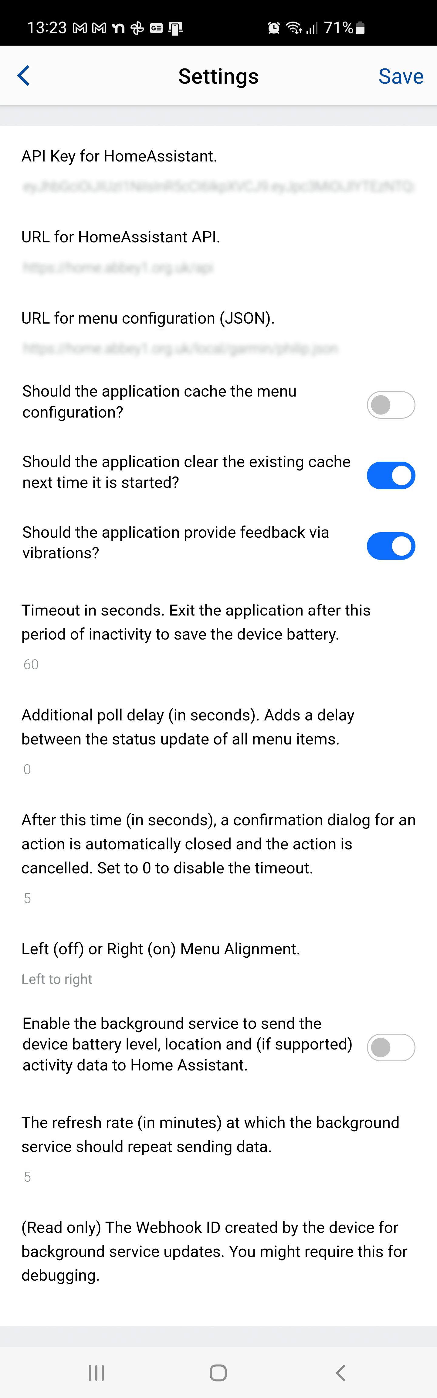 Application Settings