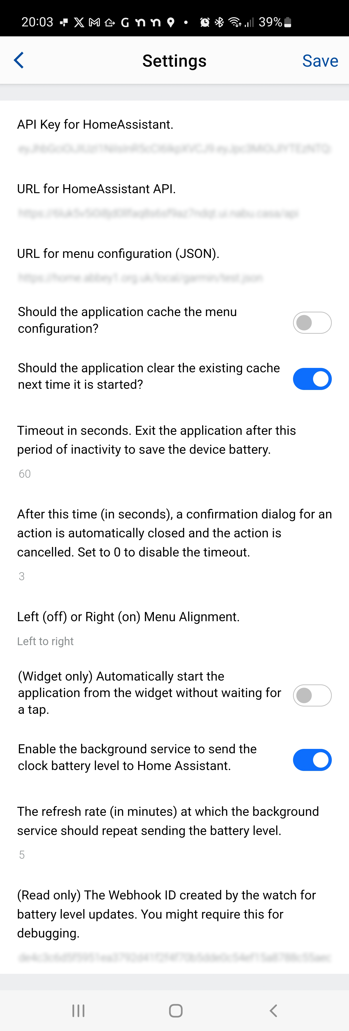 Application Settings