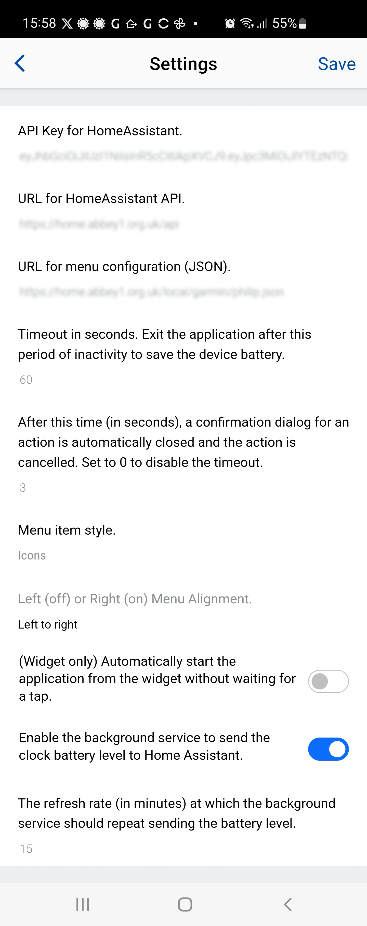 Application Settings
