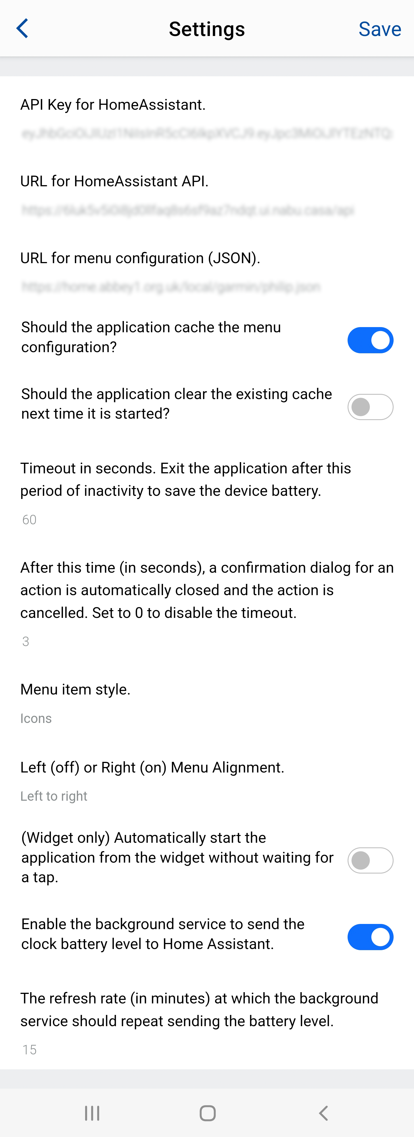 Application Settings